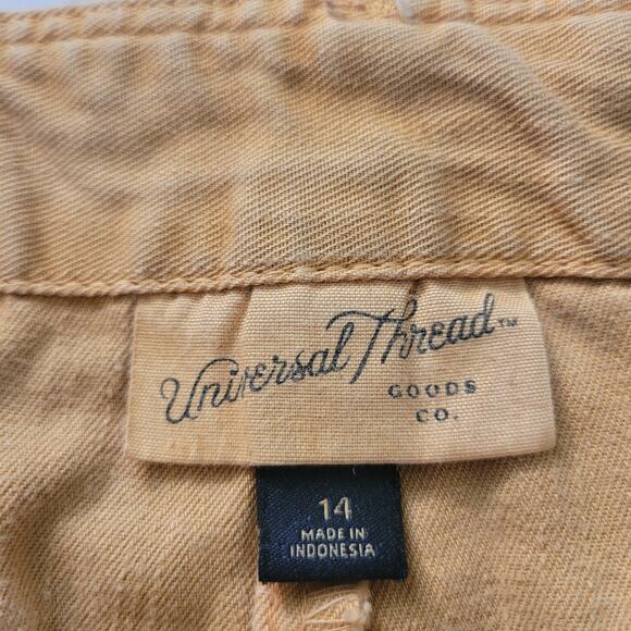 Universal Thread Size 8 Mustard Yellow Cargo Straight Leg Pants - Picture 5 of 7